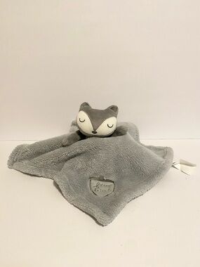 Sandy Simon Grey Fox Forest Friends Teddy Bear Lovey Security Blanket Plush Baby